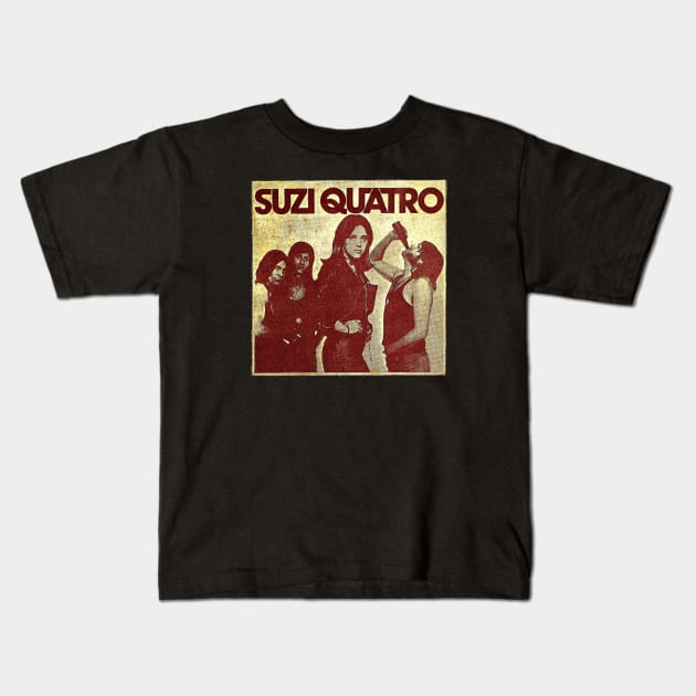 Suzi Quatro Kids T-Shirt by Mavioso Pattern